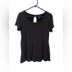 Torrid Polka Dot Babydoll Top Size 1